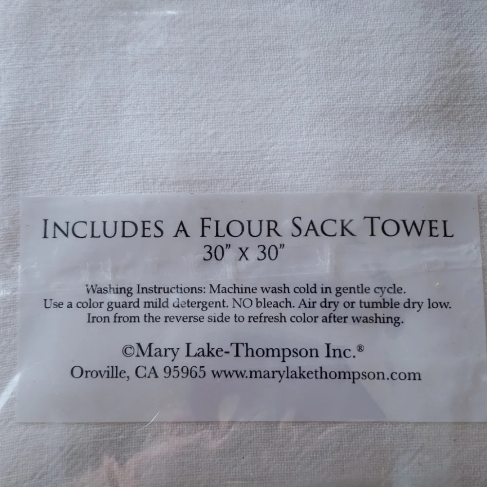 NWT Peppermint Bark Recipe Flour Sack Towel